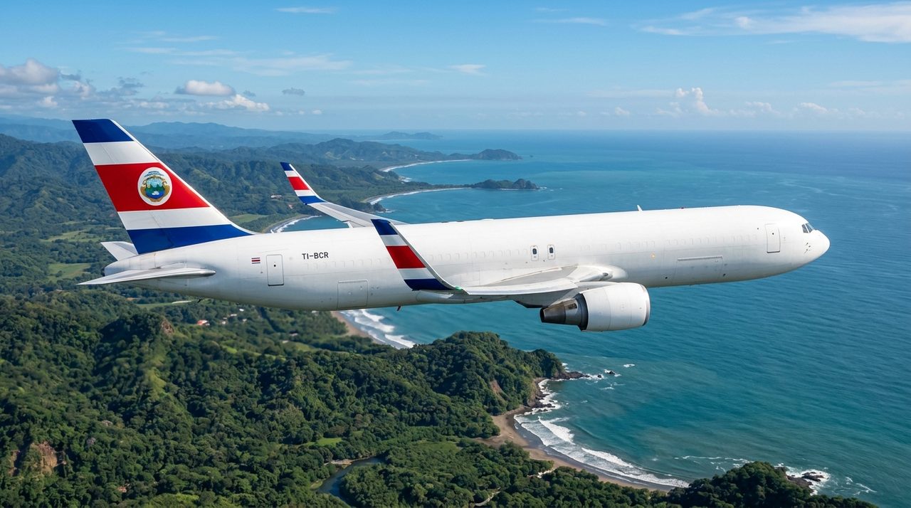 Avión de carga de iBOX en vuelo express hacia Costa Rica